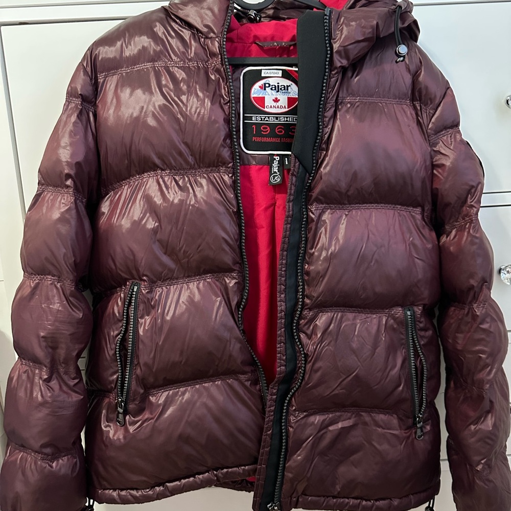 Pajar Maroon Quilted Jacket